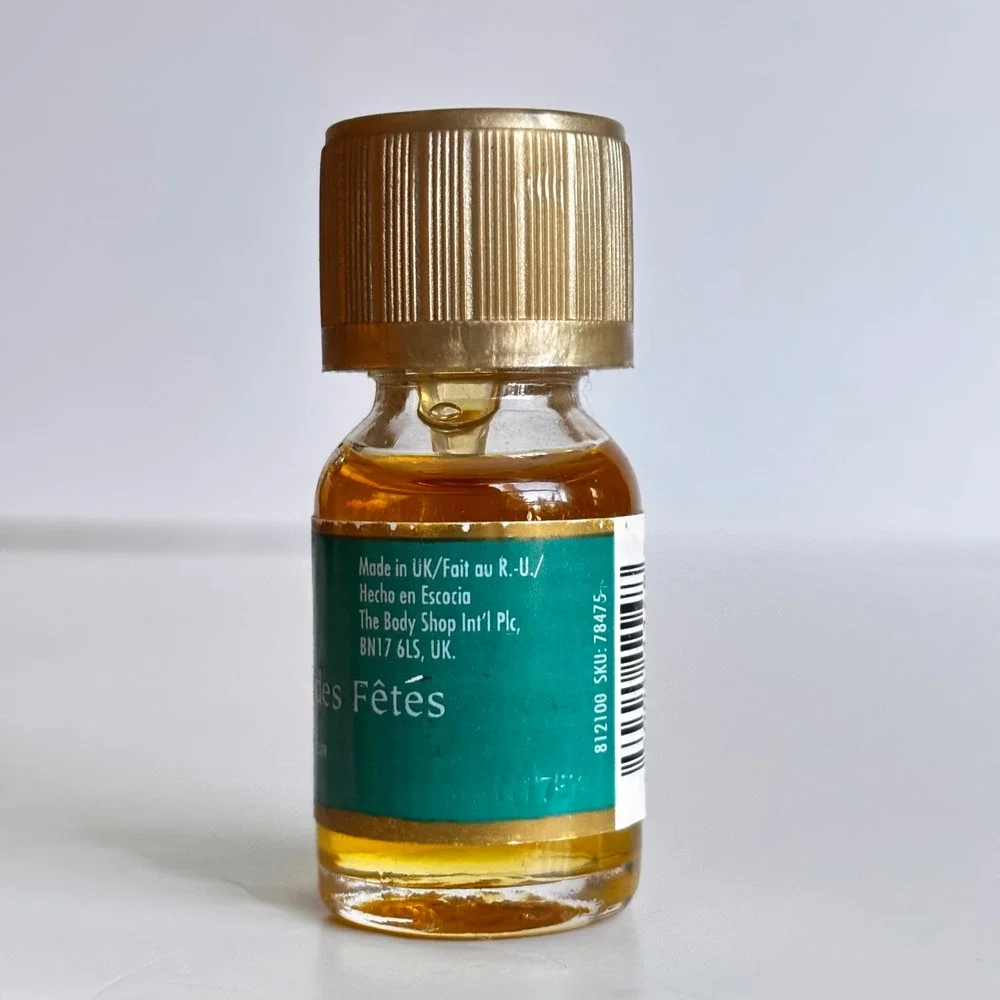 The Body‎ Shop Holiday Pine Home Fragrance Oil 0.33 fl oz Almost Full